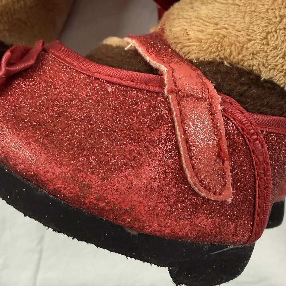 Build A Bear Clarice Rudolph Reindeer Plush Toy Red Polka Dot Dress Shoes